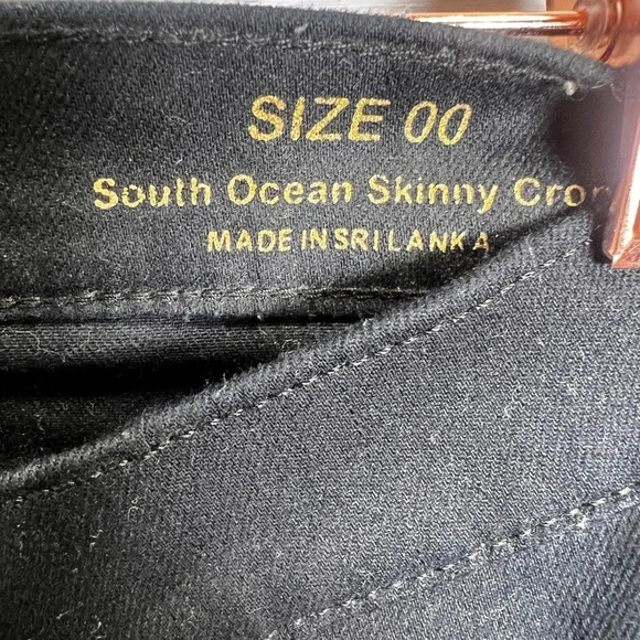 Lilly Pulitzer Size 00 excellent like new condition black south ocean crop - Picture 4 of 6